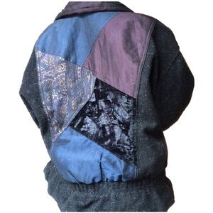 Retro vintage bomber jacket